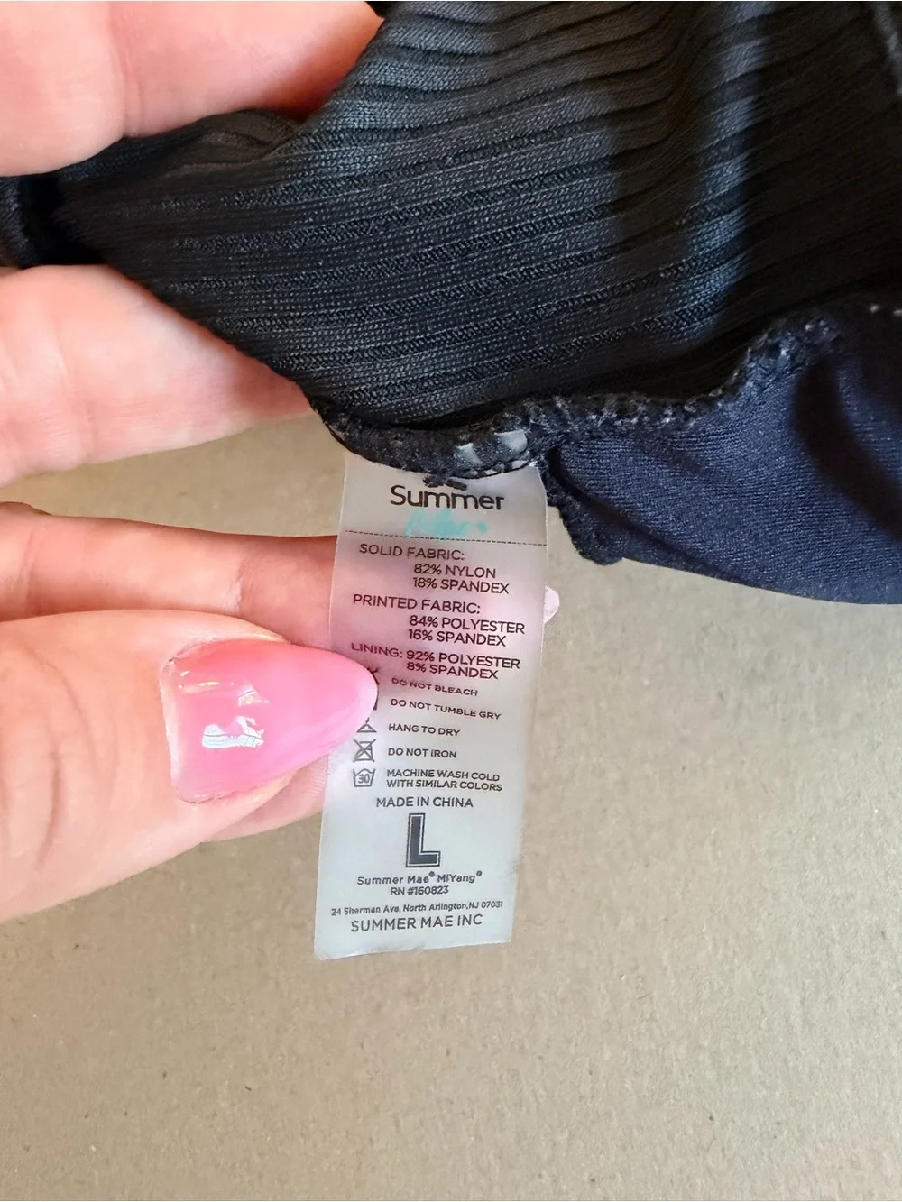 Maternity Black Ribbed Button-Front Bikini Set - Picture 3 of 6